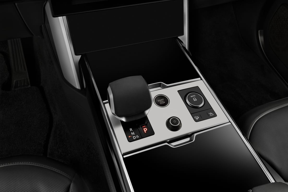 Schaltknüppel eines Land Rover Range Rover Plug-in-Hybrid