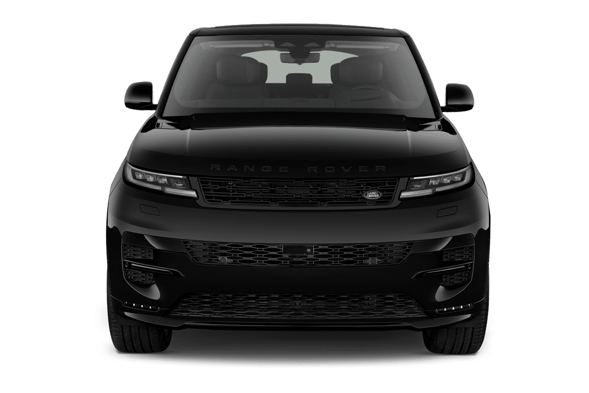 Frontansicht eines Land Rover Range Rover Sport Plug-in-Hybrid , freigestellt