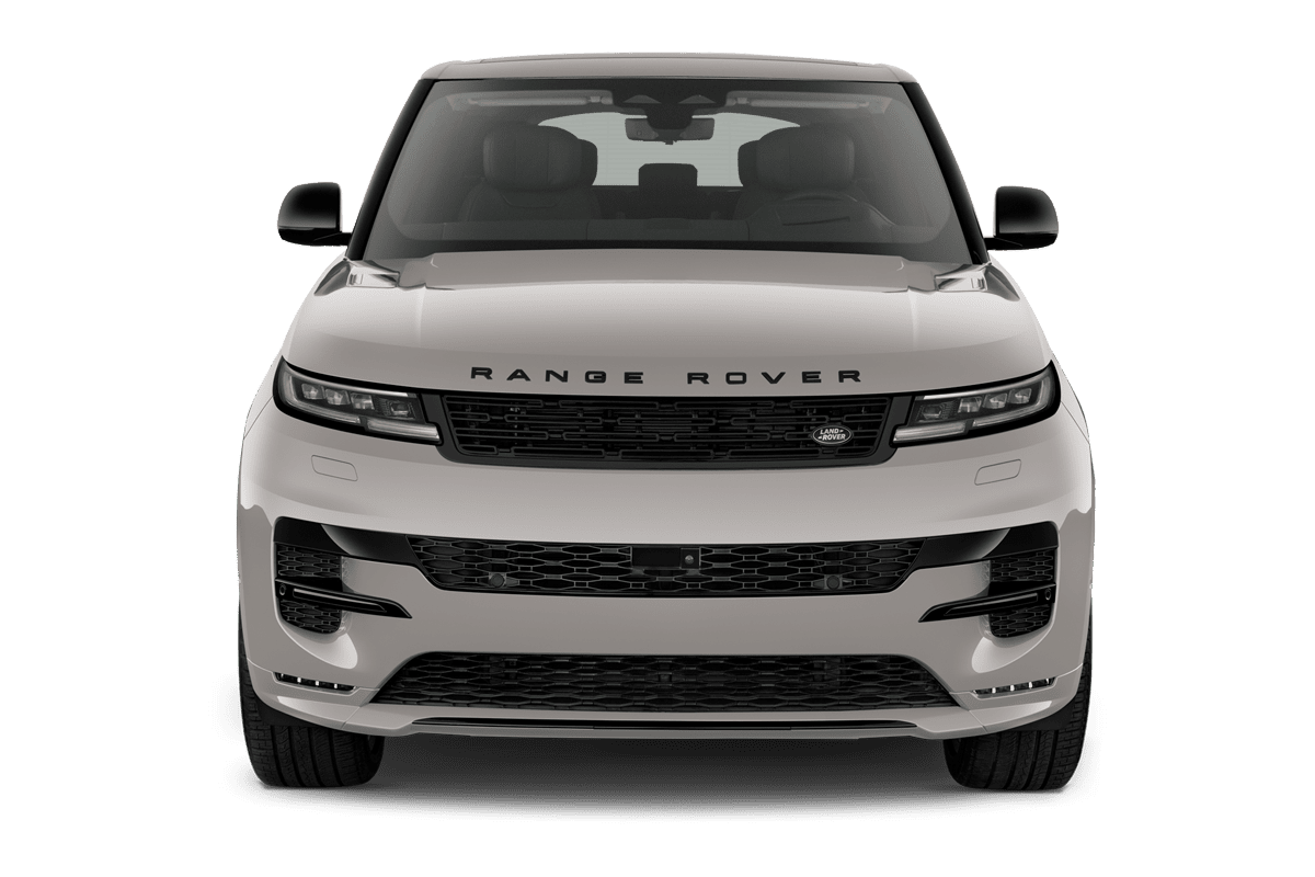 Frontansicht eines Land Rover Range Rover Sport Plug-in-Hybrid , freigestellt (KI-generiert)