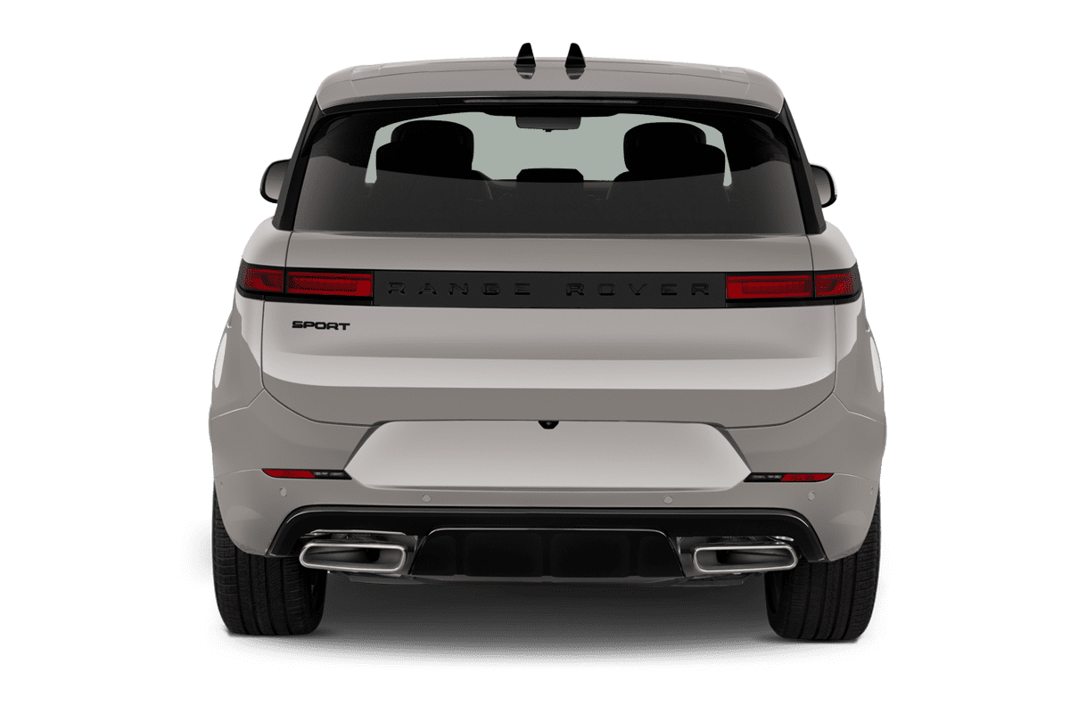 Heckansicht eines Land Rover Range Rover Sport Plug-in-Hybrid (KI-generiert)