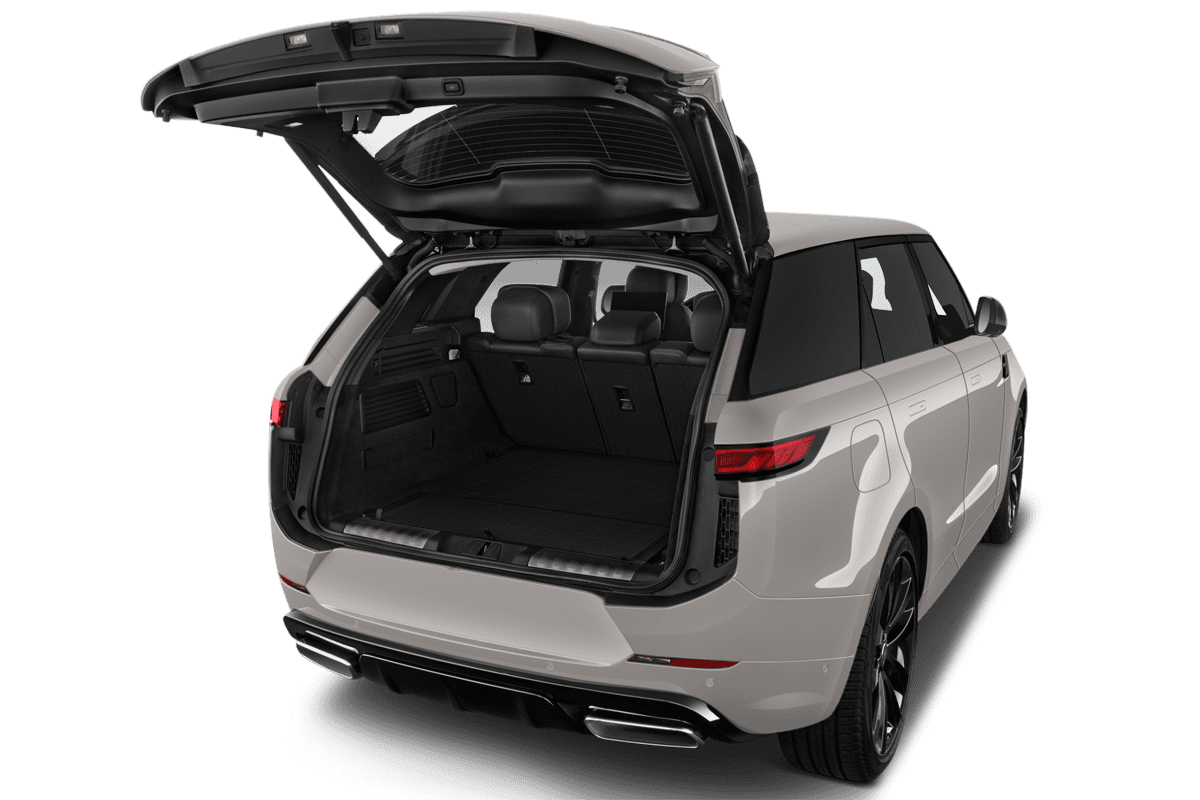 Kofferraum eines Land Rover Range Rover Sport Plug-in-Hybrid (KI-generiert)