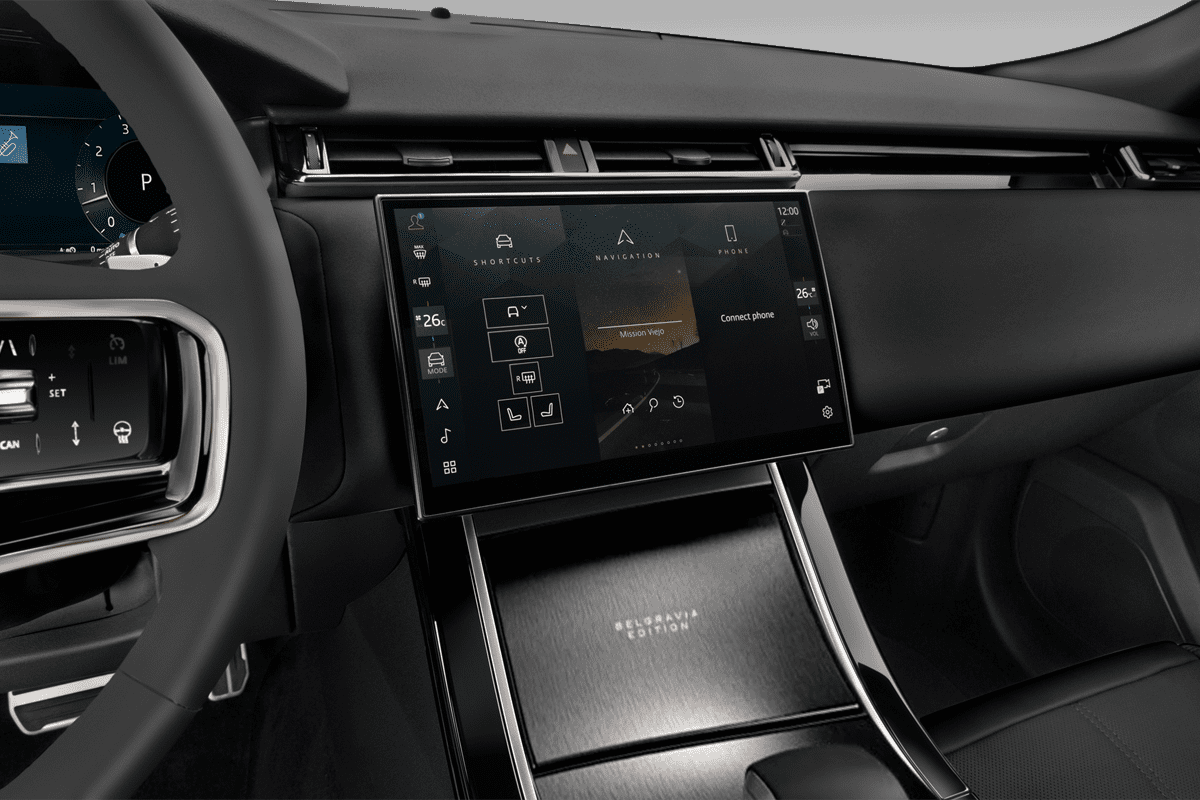 Mittelkonsole eines Land Rover Range Rover Velar