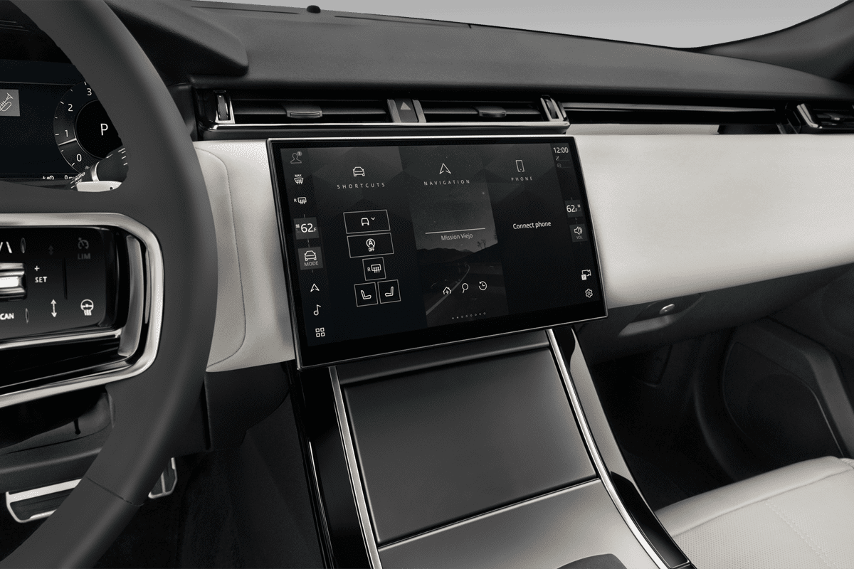 Mittelkonsole eines Land Rover Range Rover Velar