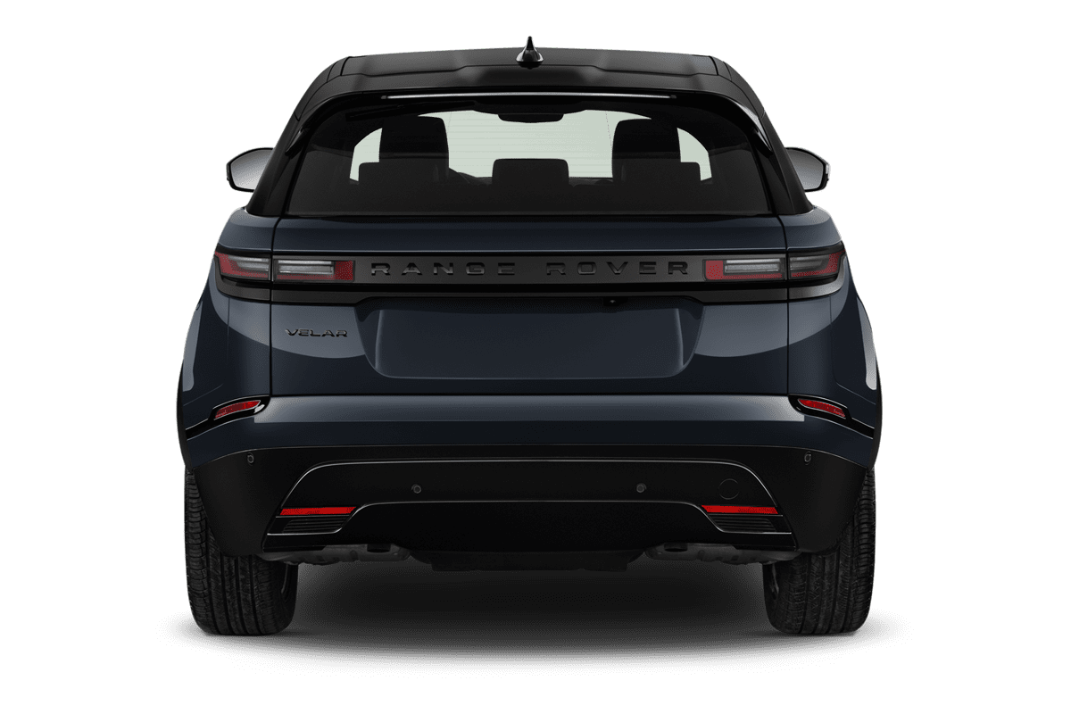 Heckansicht eines Land Rover Range Rover Velar Plug-in-Hybrid (KI-generiert)