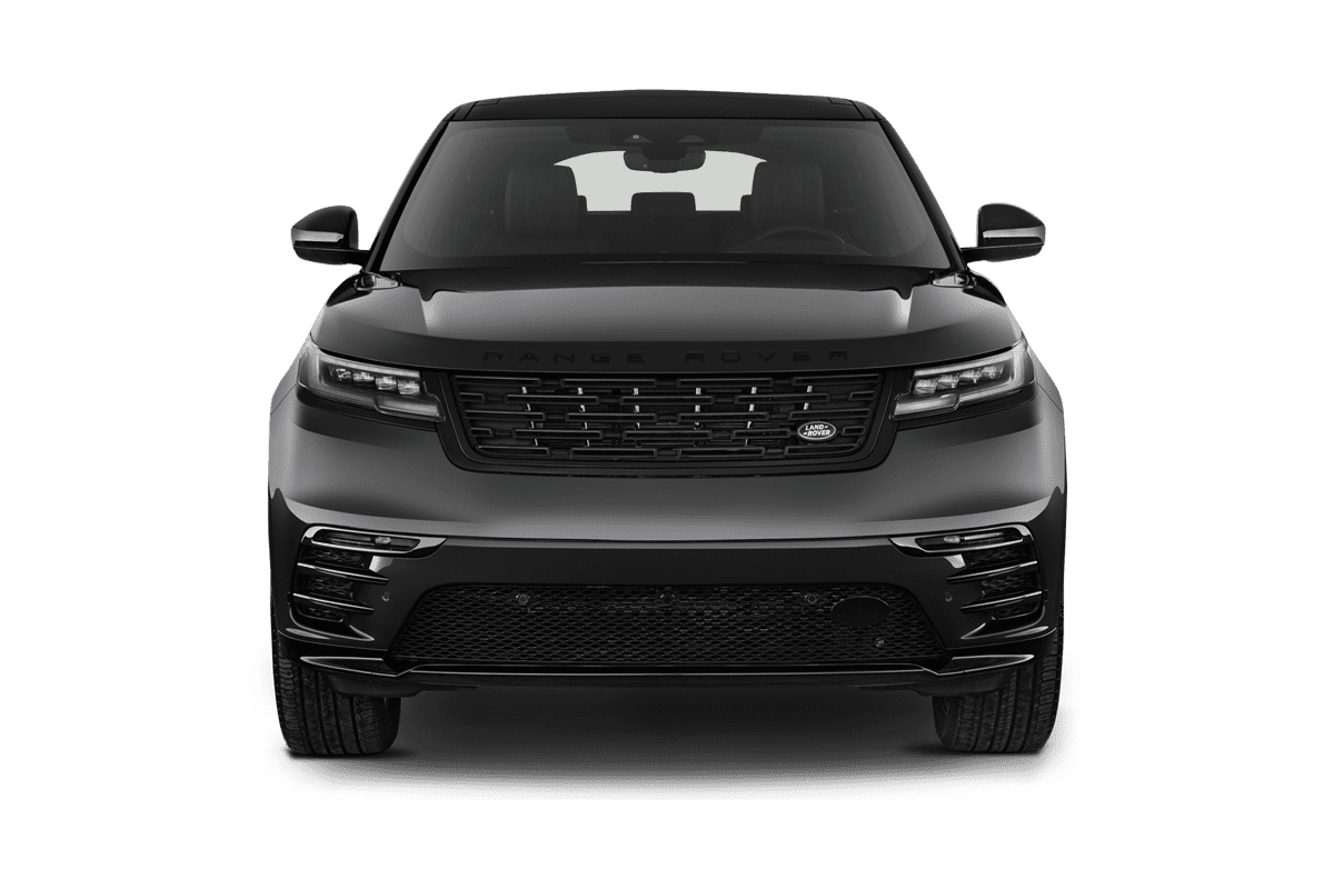 Frontansicht eines Land Rover Range Rover Velar Plug-in-Hybrid, freigestellt