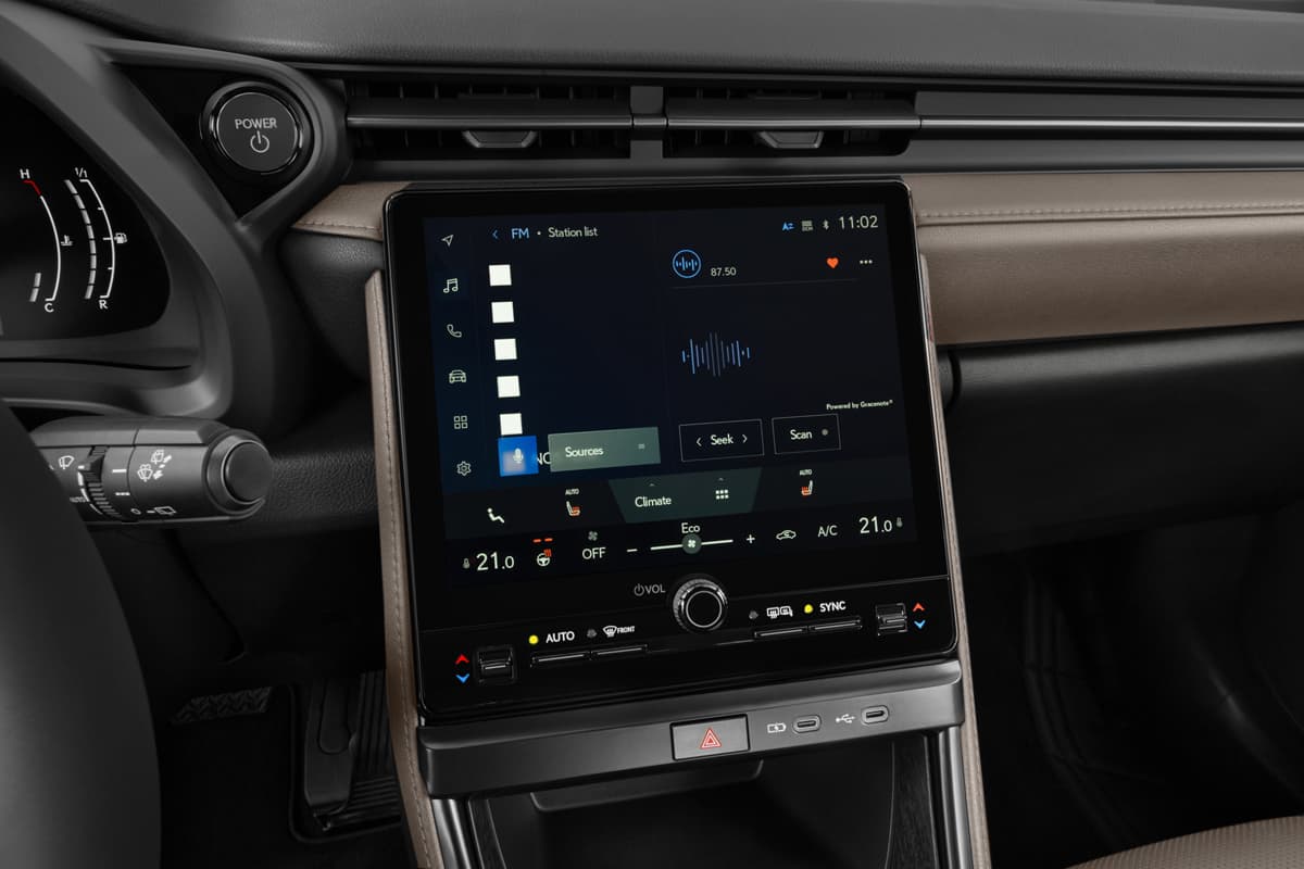 Audiosystem eines Lexus LBX Hybrid