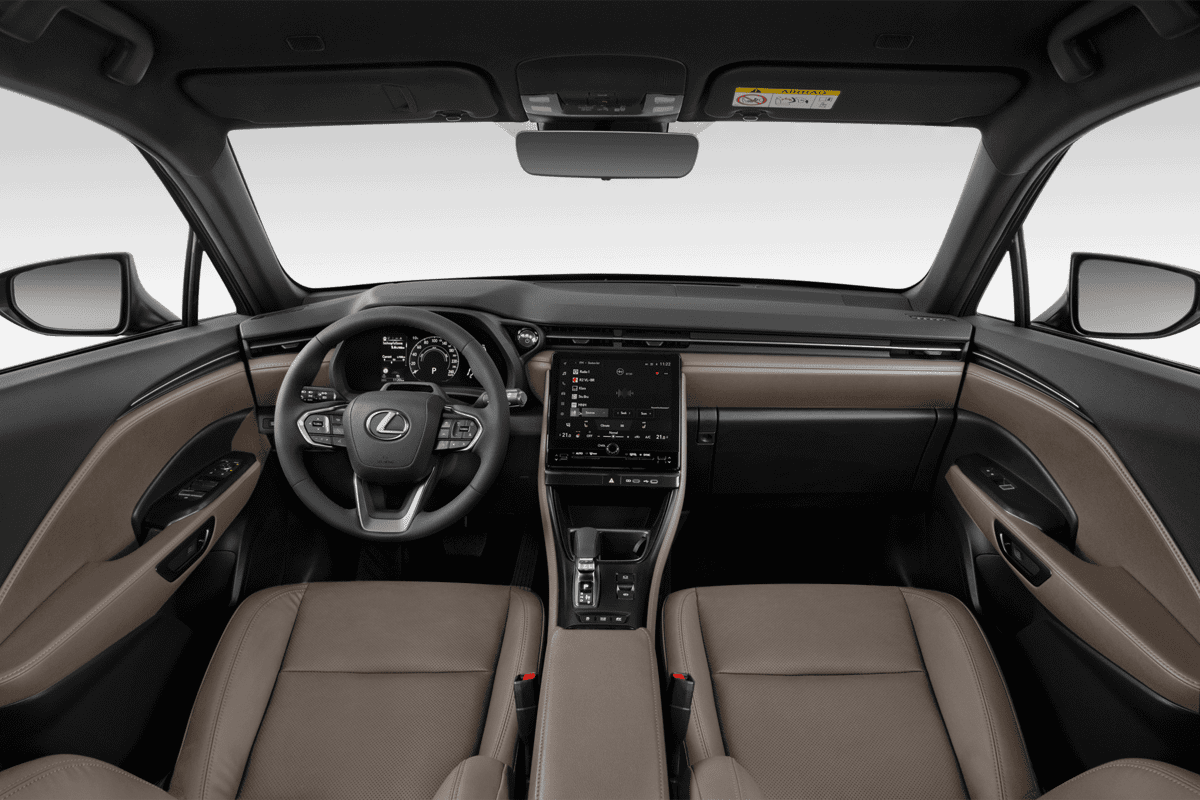 Armaturenbrett eines Lexus LBX Hybrid