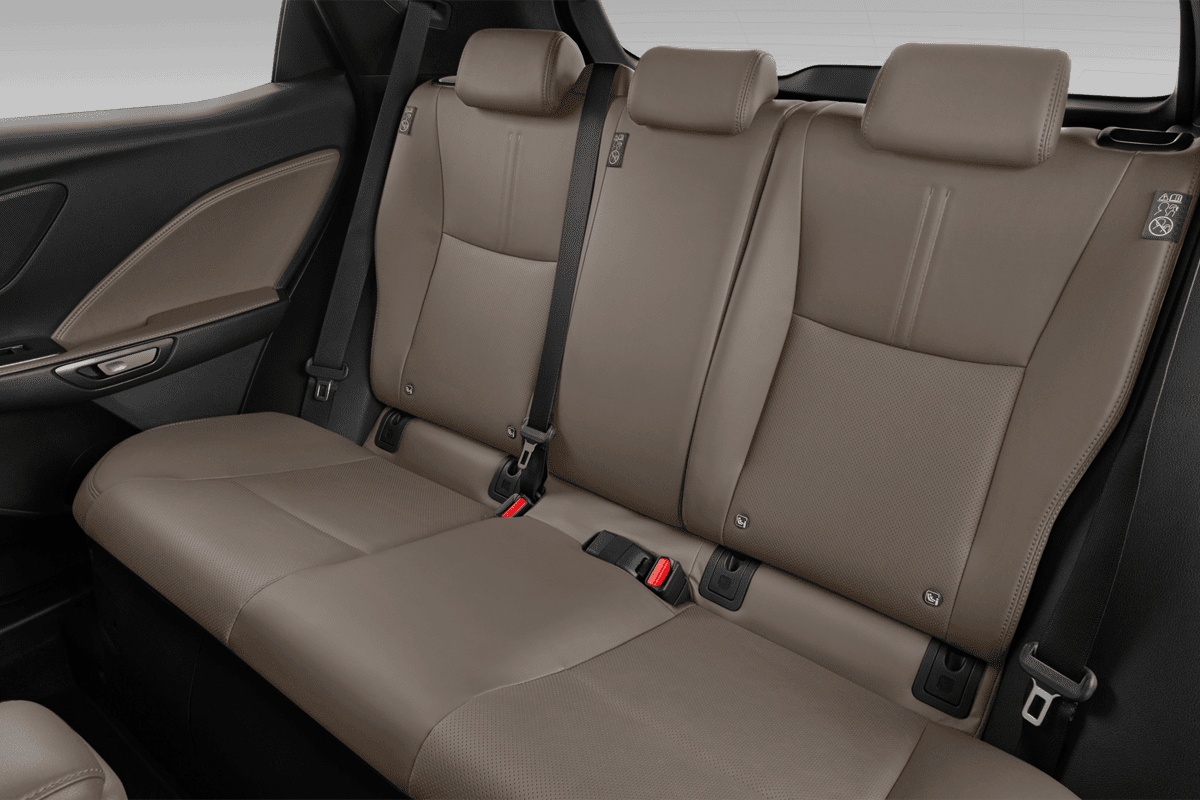 Rücksitzbank eines Lexus LBX Hybrid