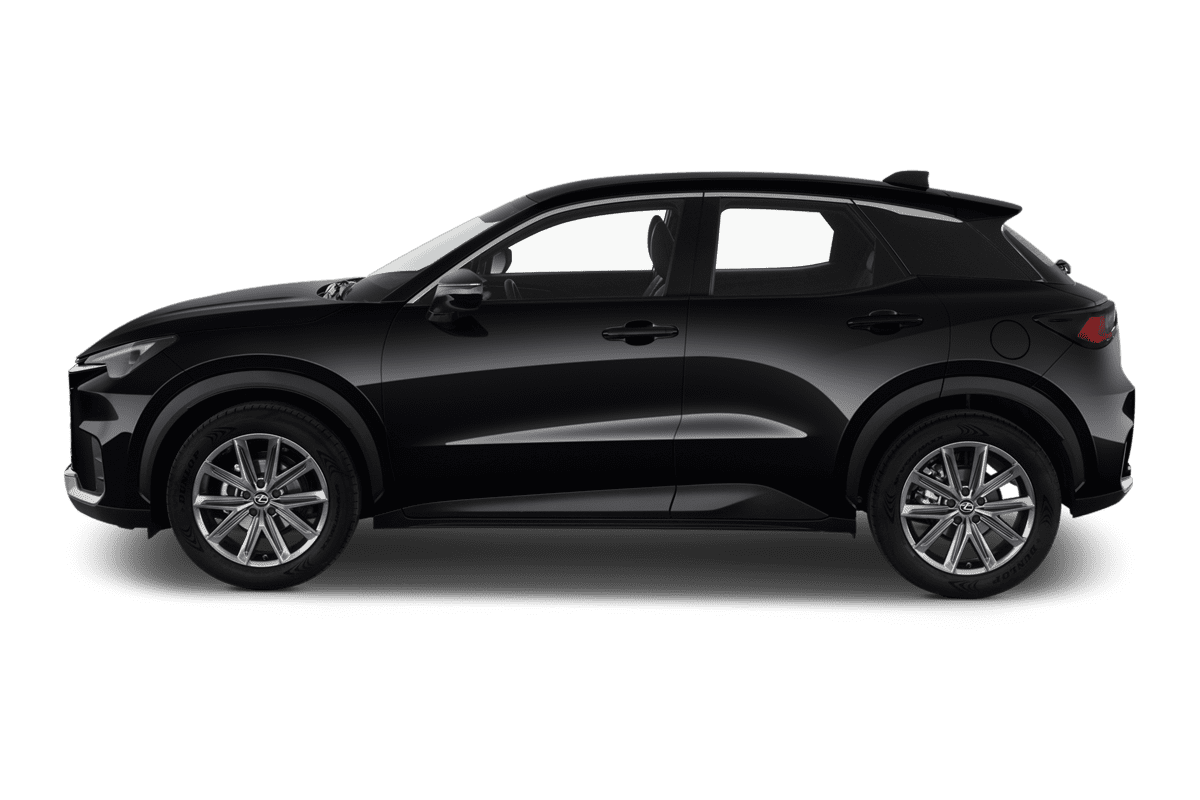 Seitenansicht eines Lexus LBX Hybrid