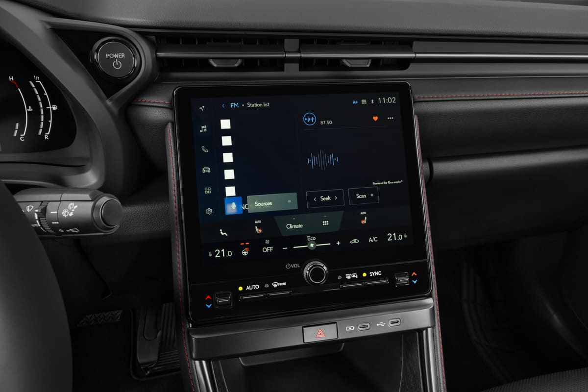 Audiosystem eines Lexus LBX Hybrid