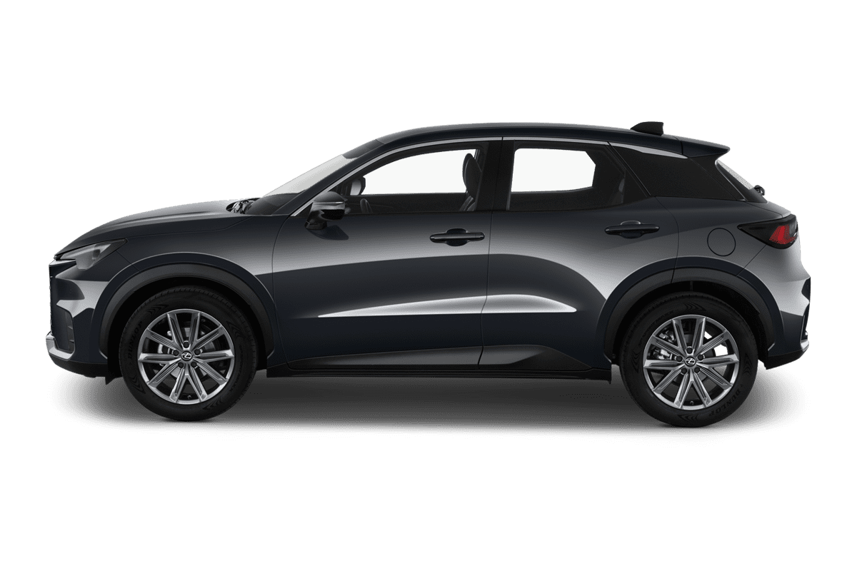 Seitenansicht eines Lexus LBX Hybrid