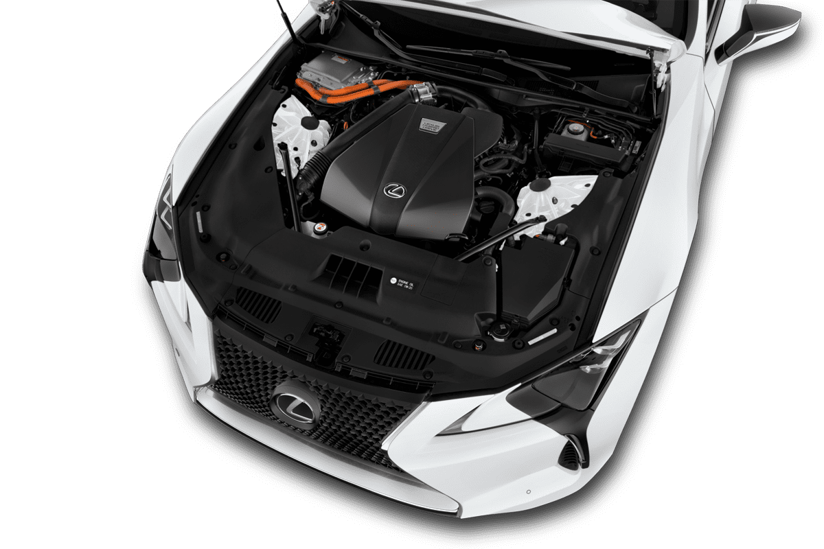 Motorraum eines Lexus LC