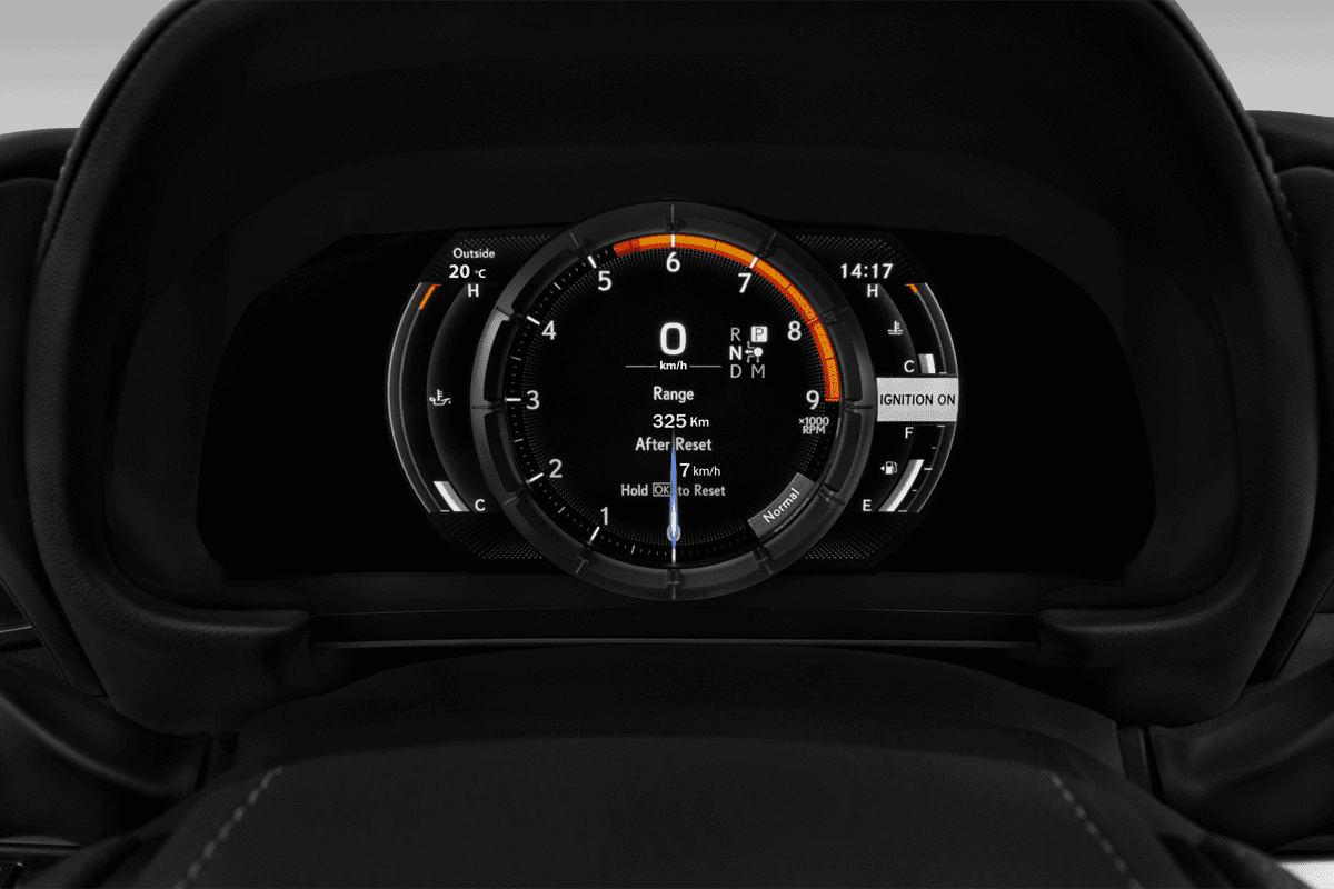 Kombiinstrument eines Lexus LC