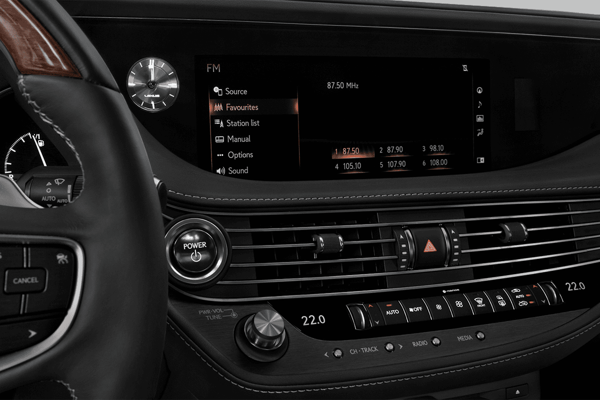 Audiosystem eines Lexus LS Hybrid