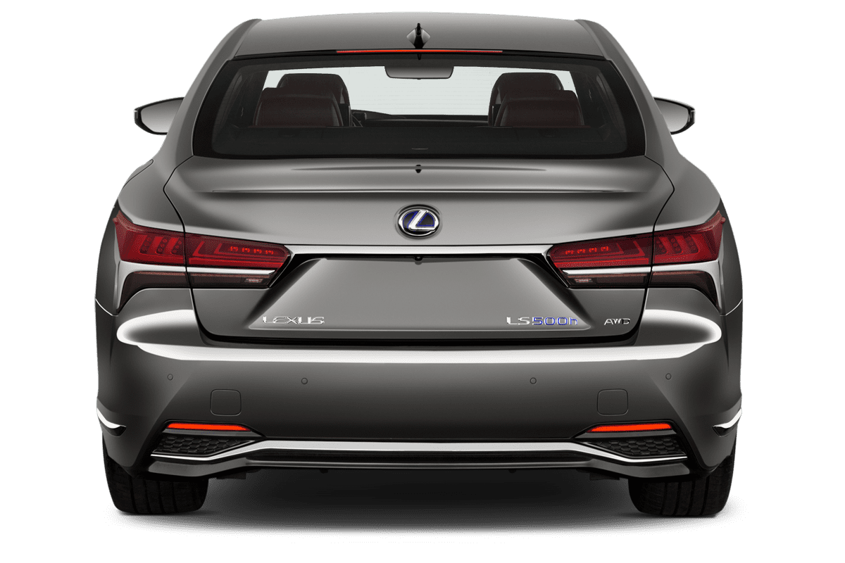 Heckansicht eines Lexus LS Hybrid