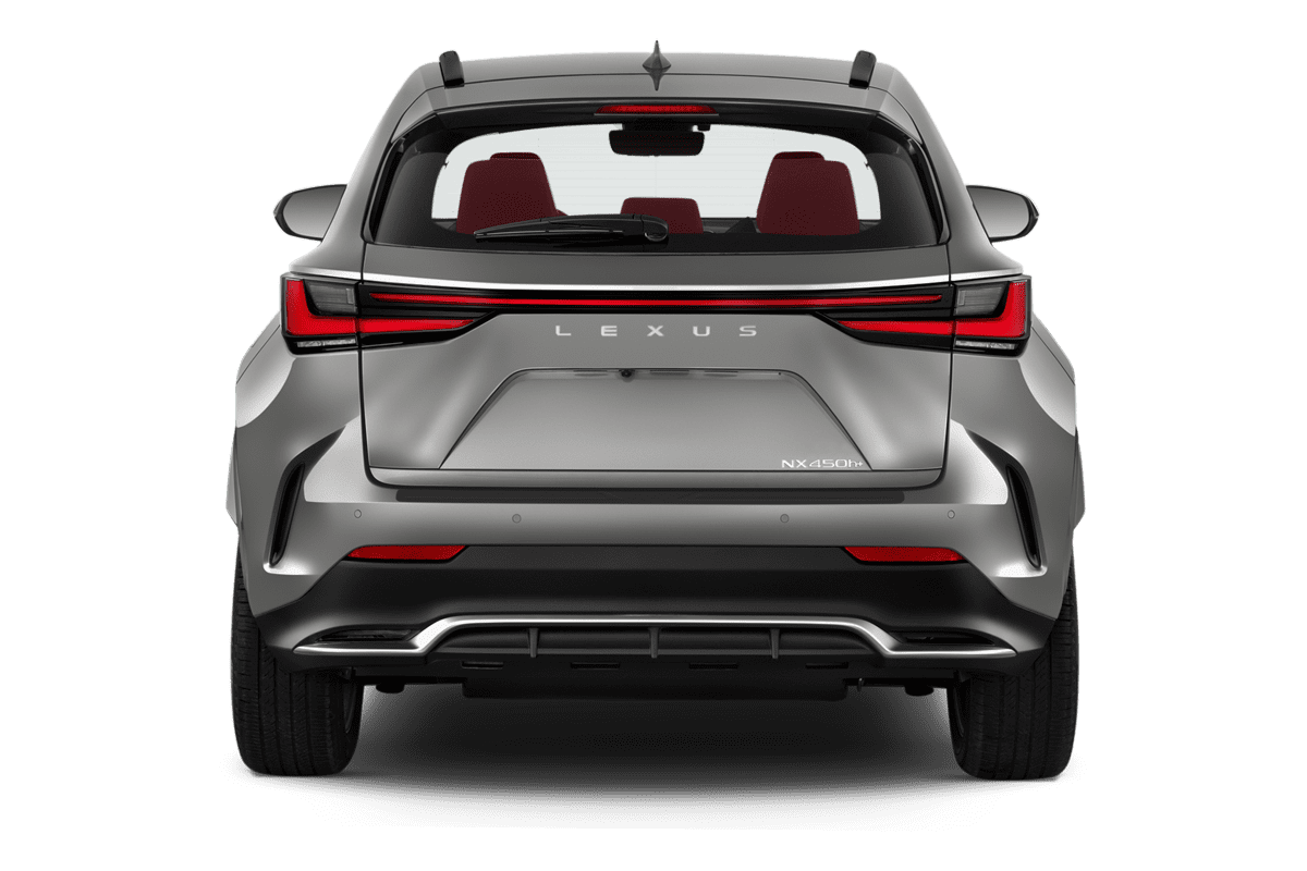 Heckansicht eines Lexus NX Plug-In-Hybrid