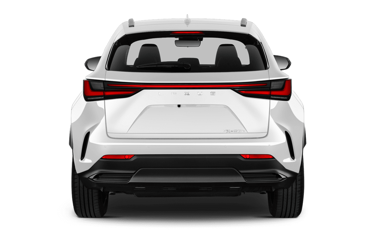 Heckansicht eines Lexus NX Hybrid