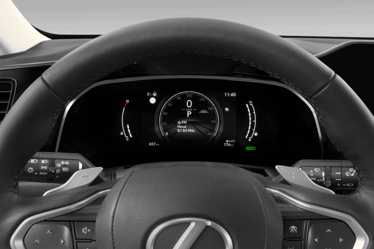 Kombiinstrument eines Lexus NX Hybrid