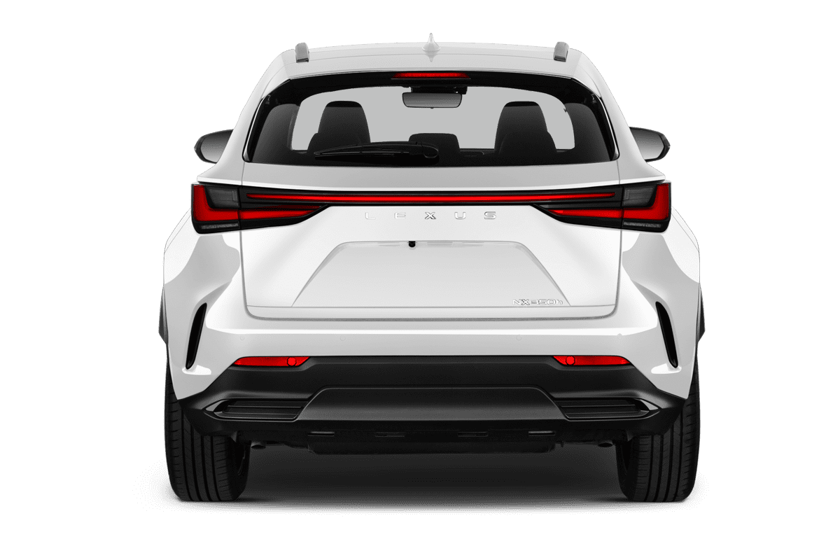 Heckansicht eines Lexus NX Hybrid