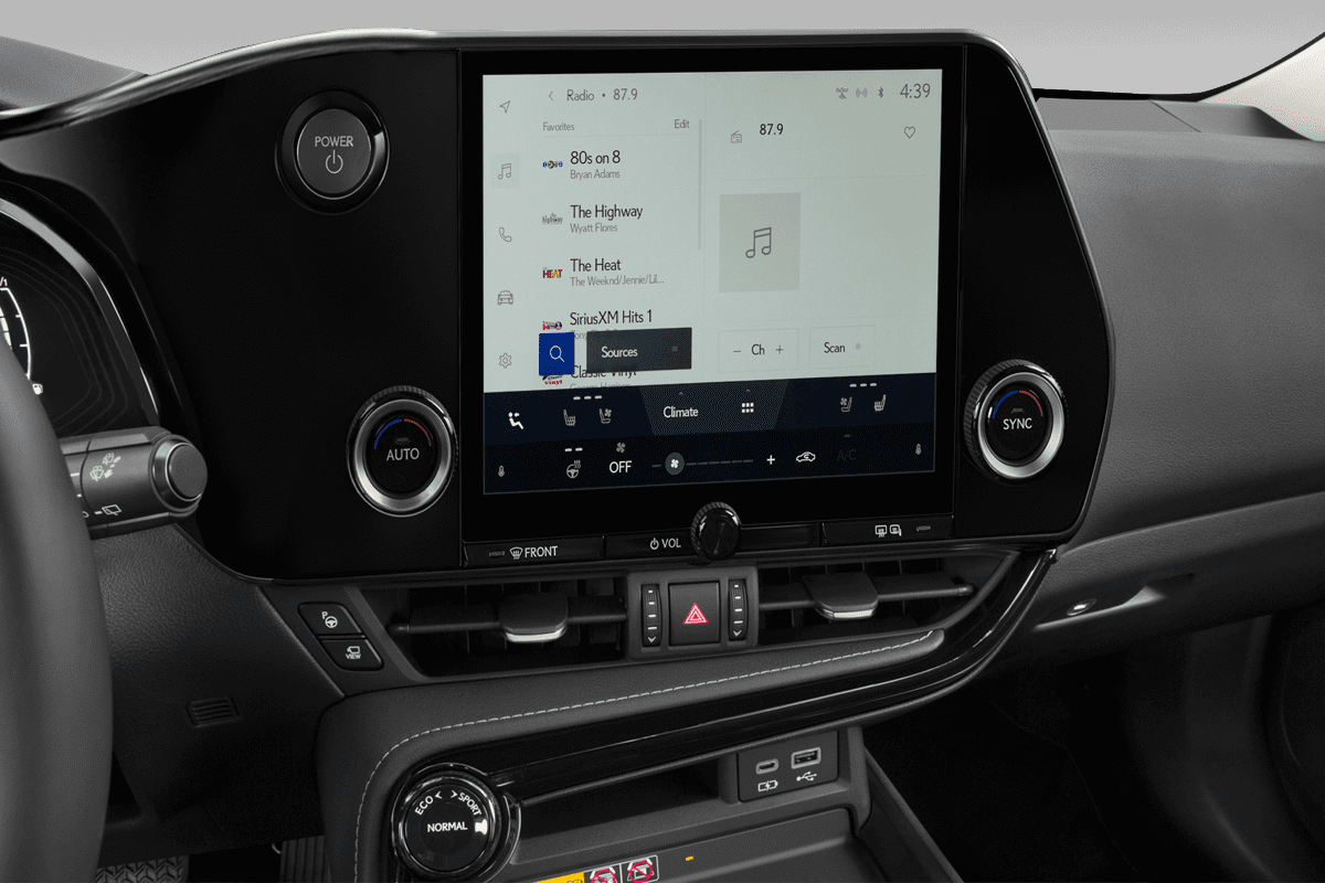 Klimasteuerung eines Lexus NX Hybrid