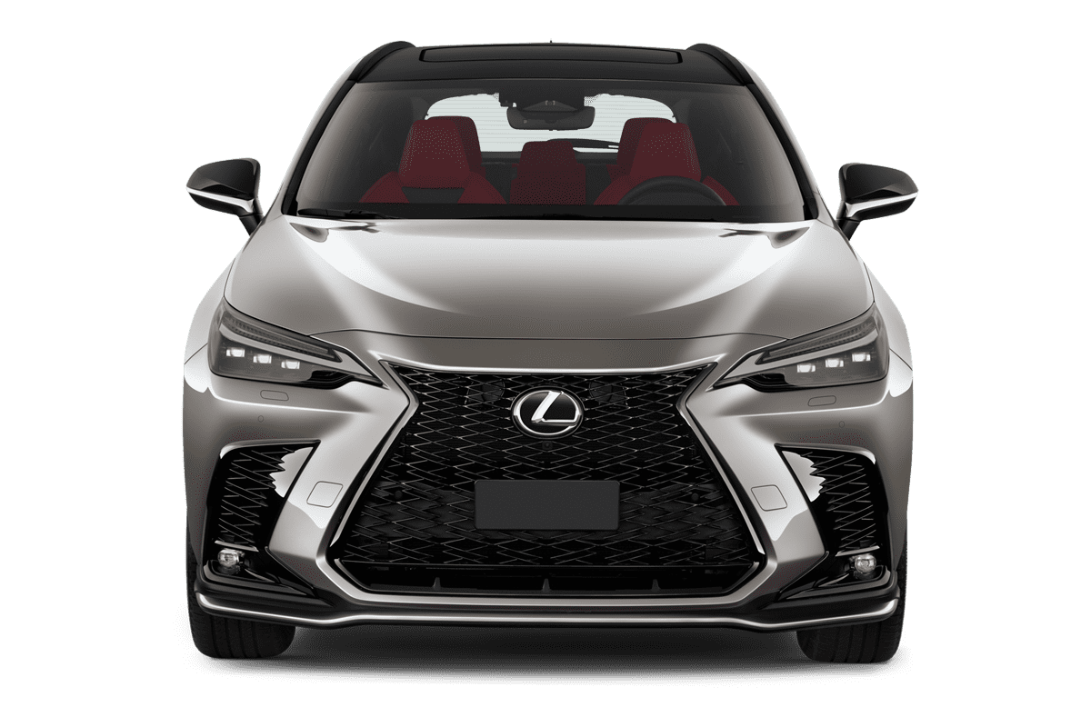 Frontansicht eines Lexus NX Plug-In-Hybrid, freigestellt