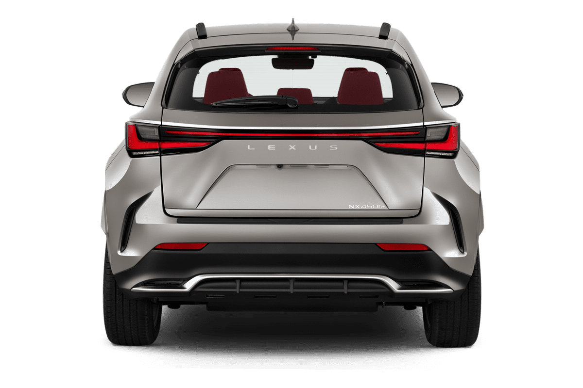 Heckansicht eines Lexus NX Plug-In-Hybrid