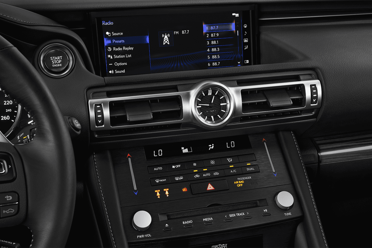 Audiosystem eines Lexus RC Hybrid