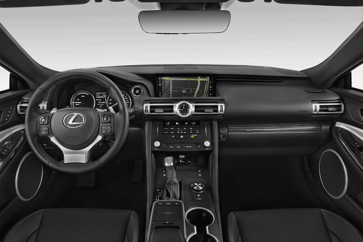 Armaturenbrett eines Lexus RC Hybrid