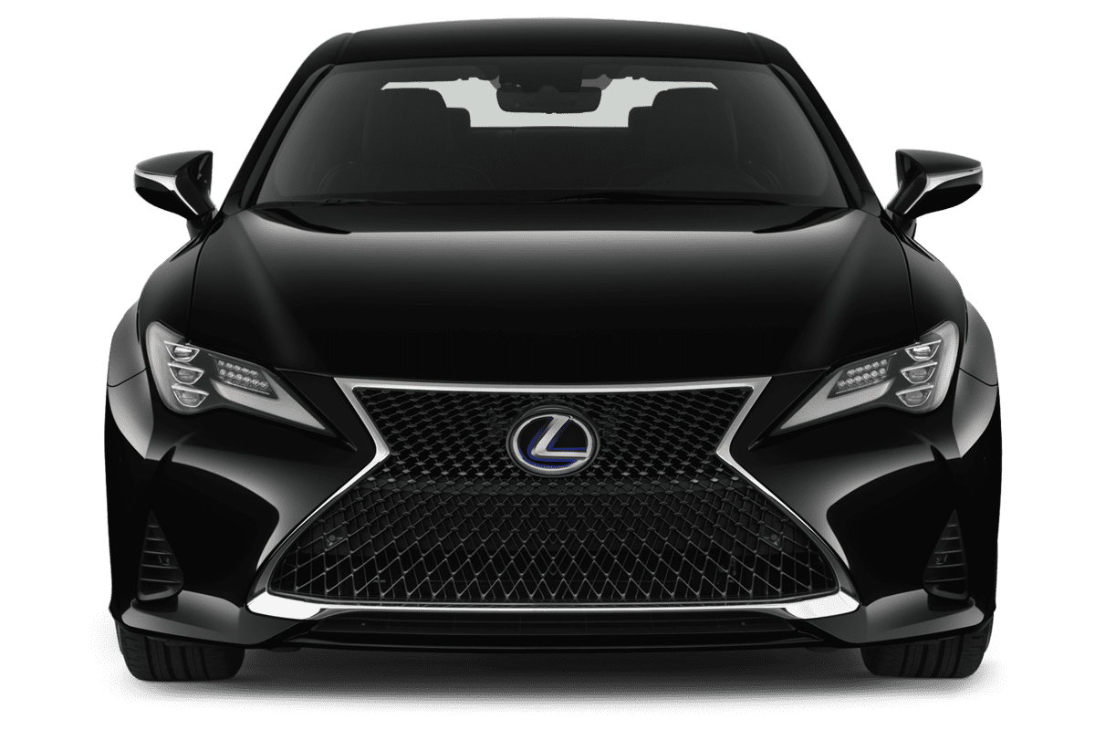 Frontansicht eines Lexus RC Hybrid, freigestellt