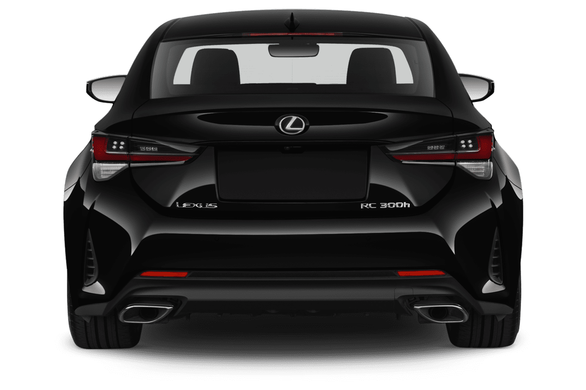 Heckansicht eines Lexus RC Hybrid