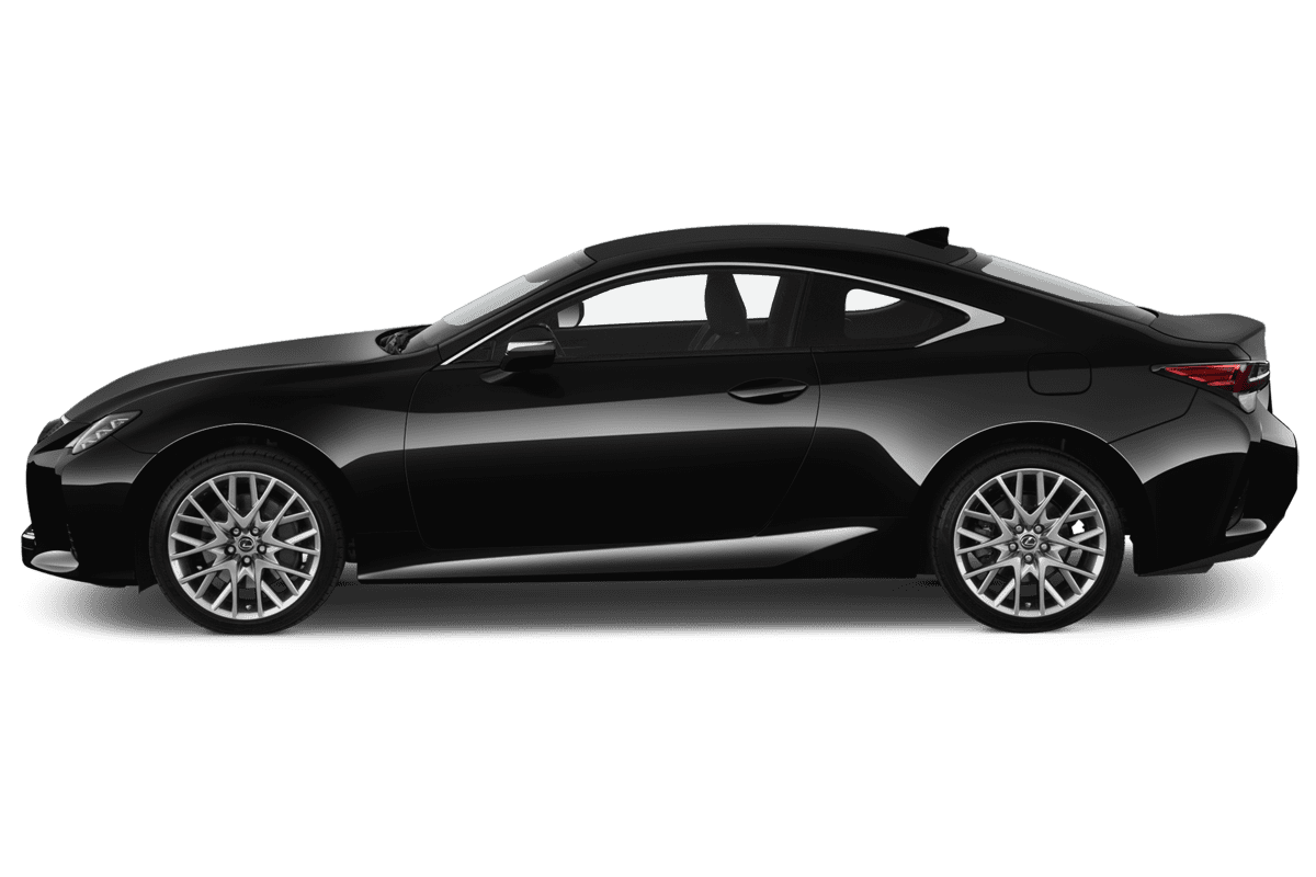 Seitenansicht eines Lexus RC Hybrid