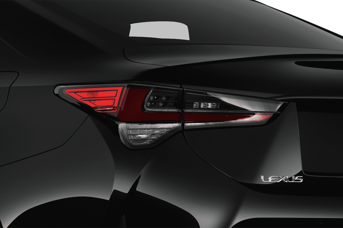 Heckleuchten eines Lexus RC Hybrid