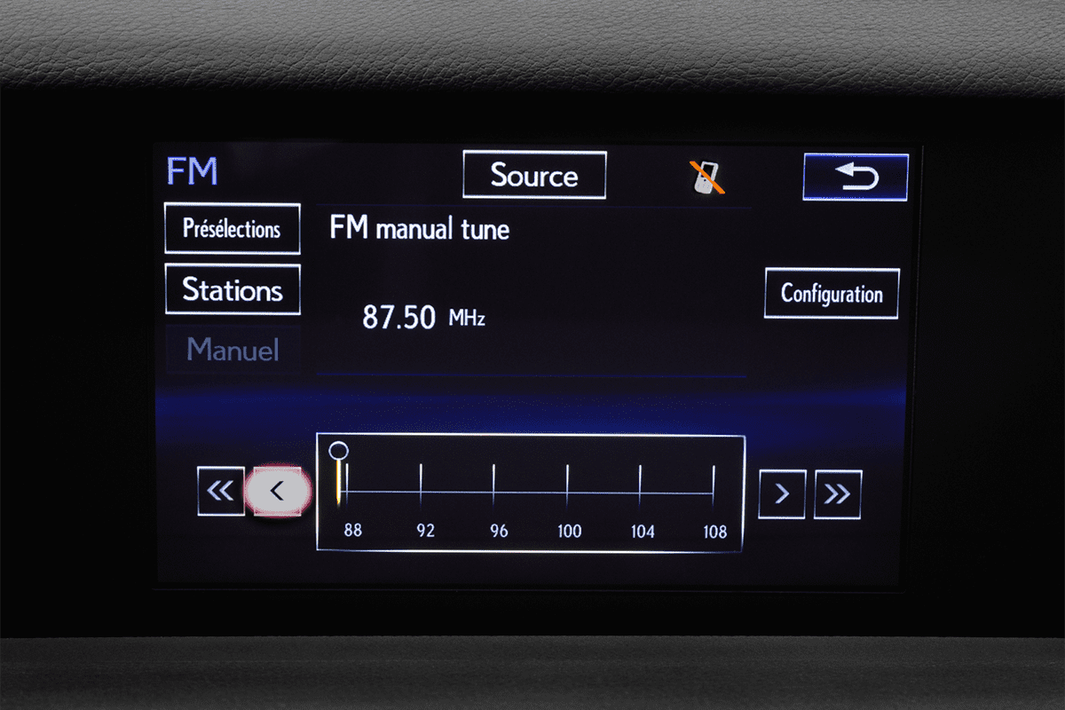 Audiosystem eines Lexus RC