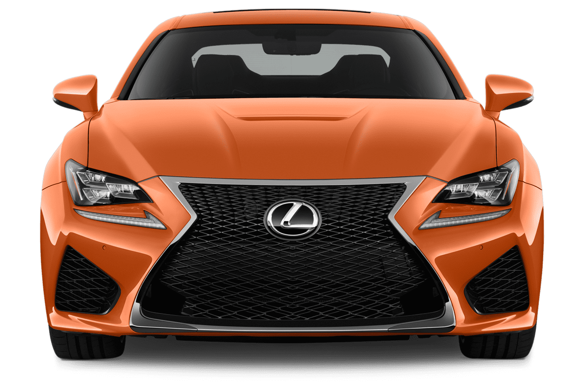 Frontansicht eines Lexus RC, freigestellt