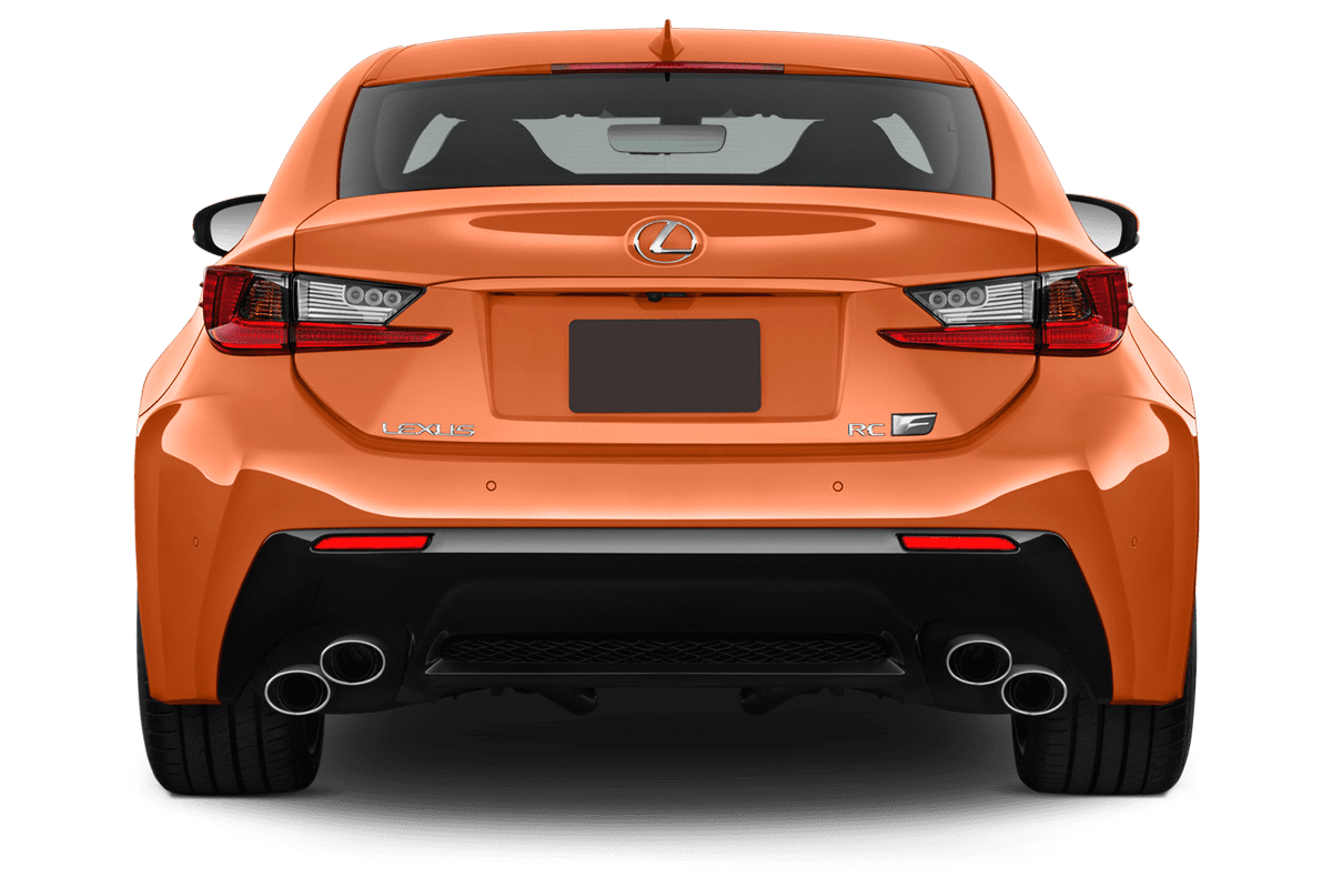Heckansicht eines Lexus RC