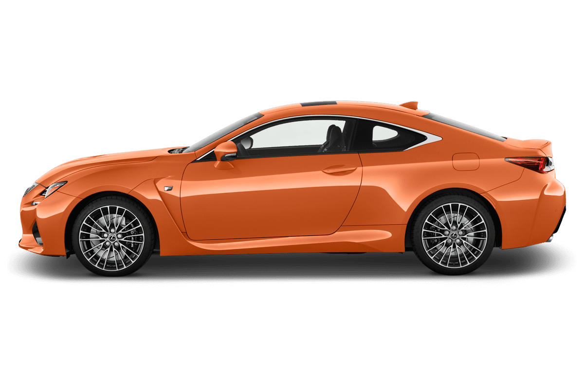 Seitenansicht eines Lexus RC