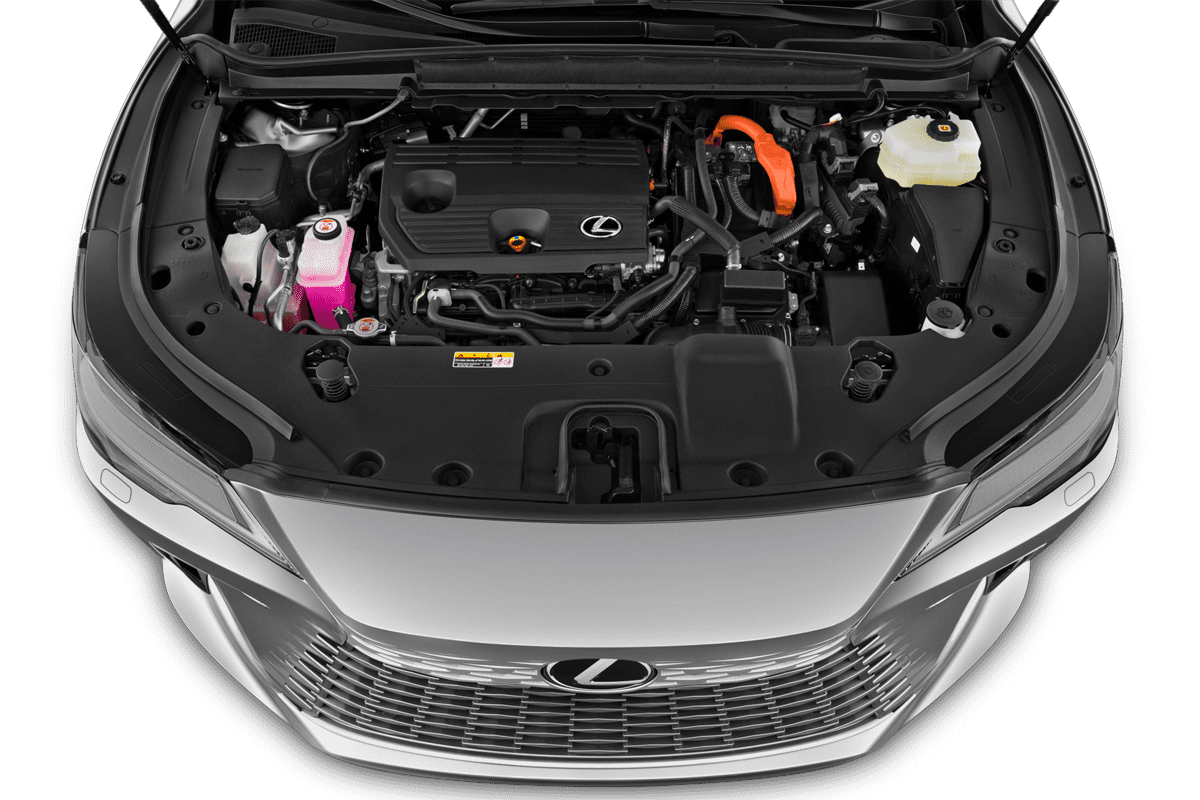 Motorraum eines Lexus RX Plug-in-Hybrid