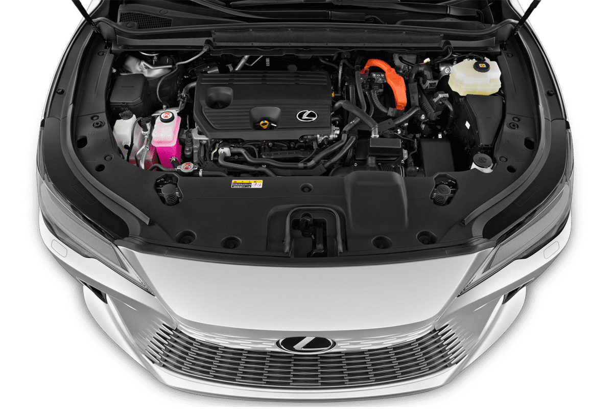 Motorraum eines Lexus RX Plug-in-Hybrid