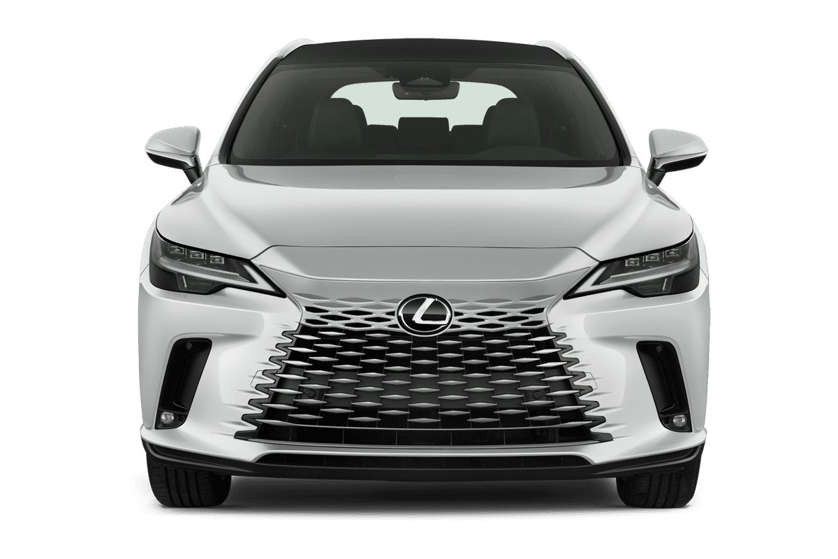 Frontansicht eines Lexus RX Plug-in-Hybrid, freigestellt