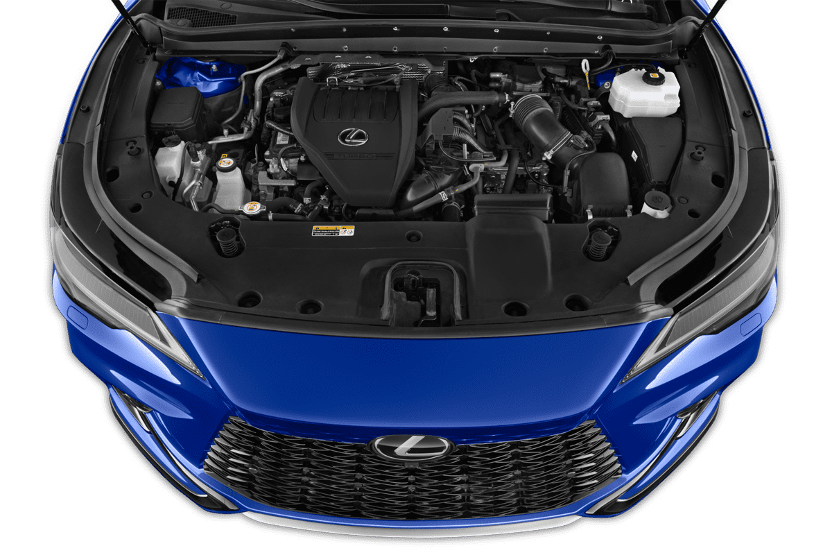 Motorraum eines Lexus RX Hybrid