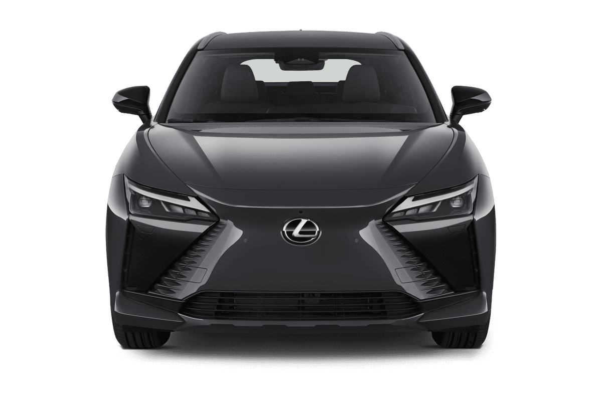 Frontansicht eines Lexus RZ, freigestellt