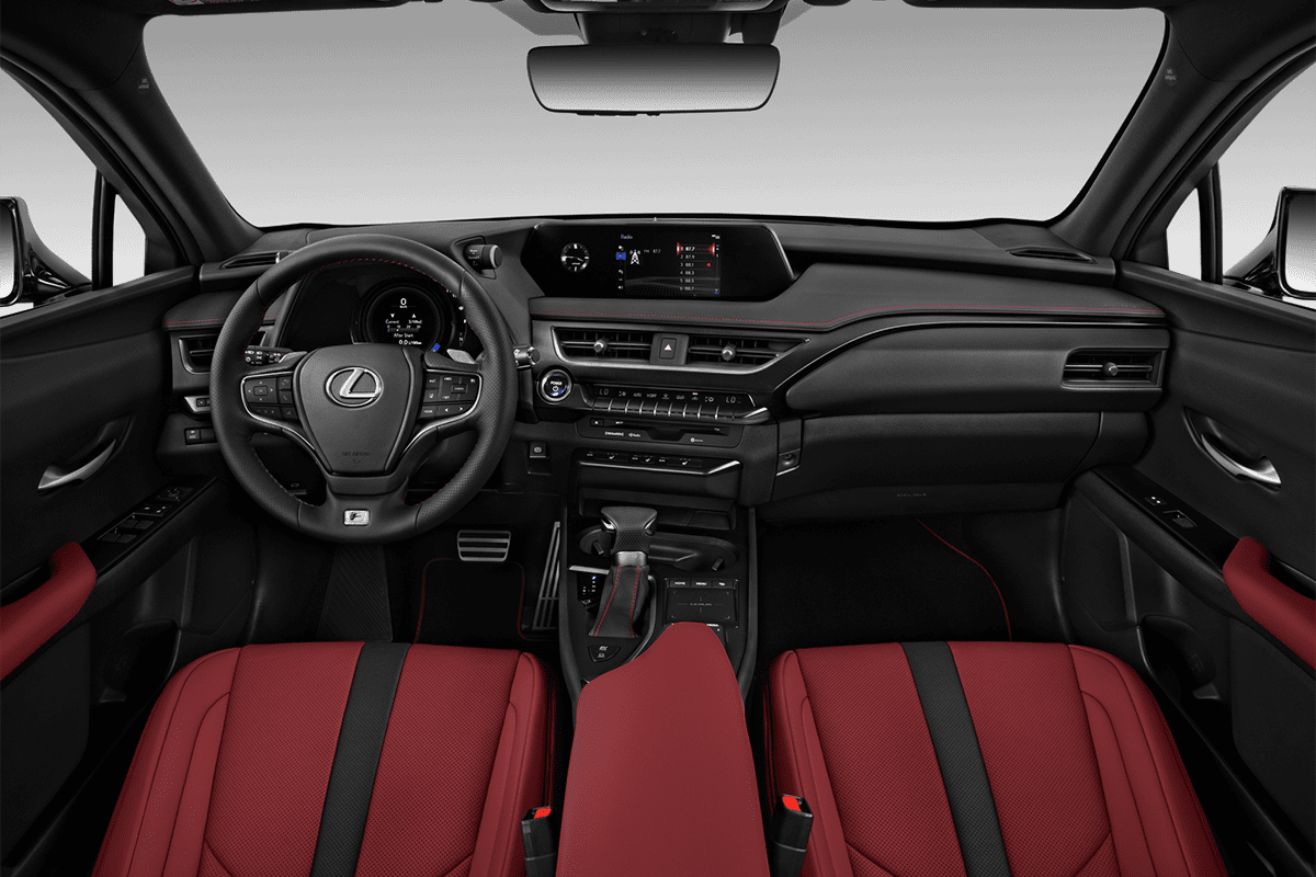 Armaturenbrett eines Lexus UX Elektro