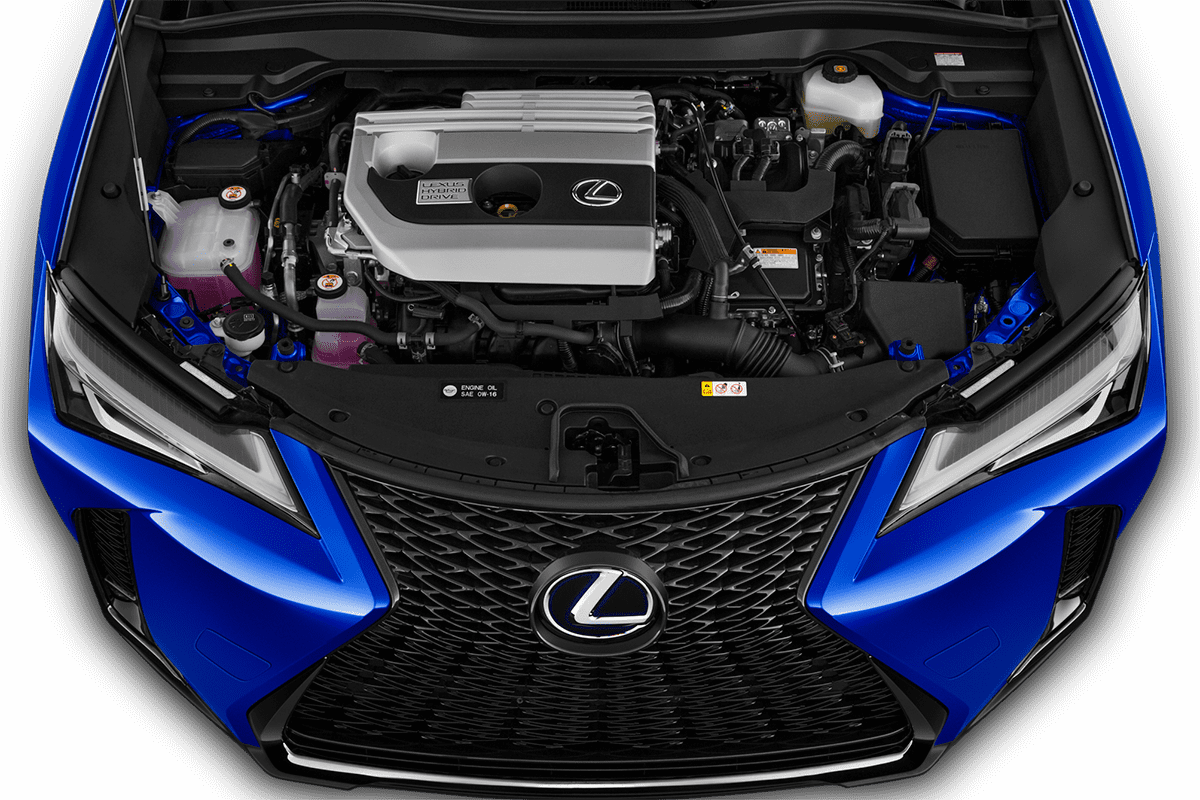 Motorraum eines Lexus UX Elektro
