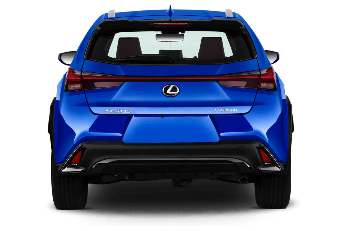 Heckansicht eines Lexus UX Elektro