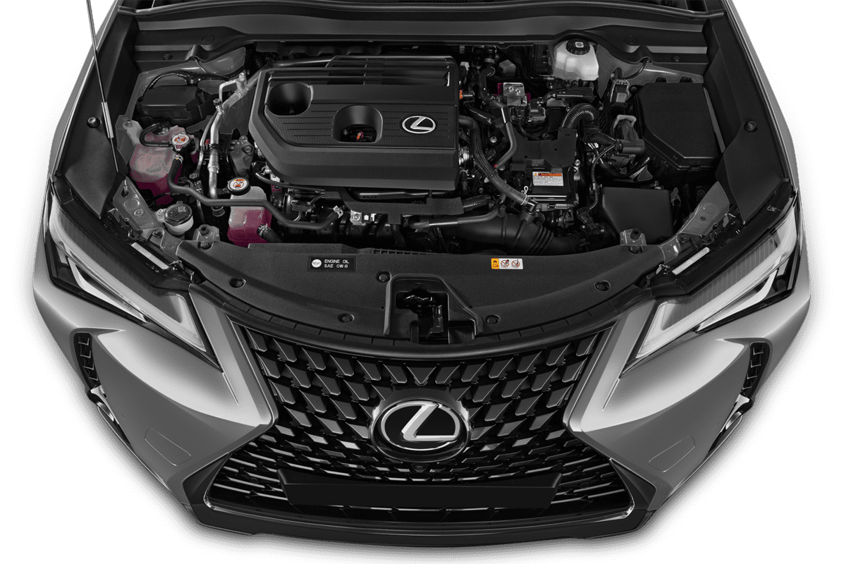 Motorraum eines Lexus UX Hybrid