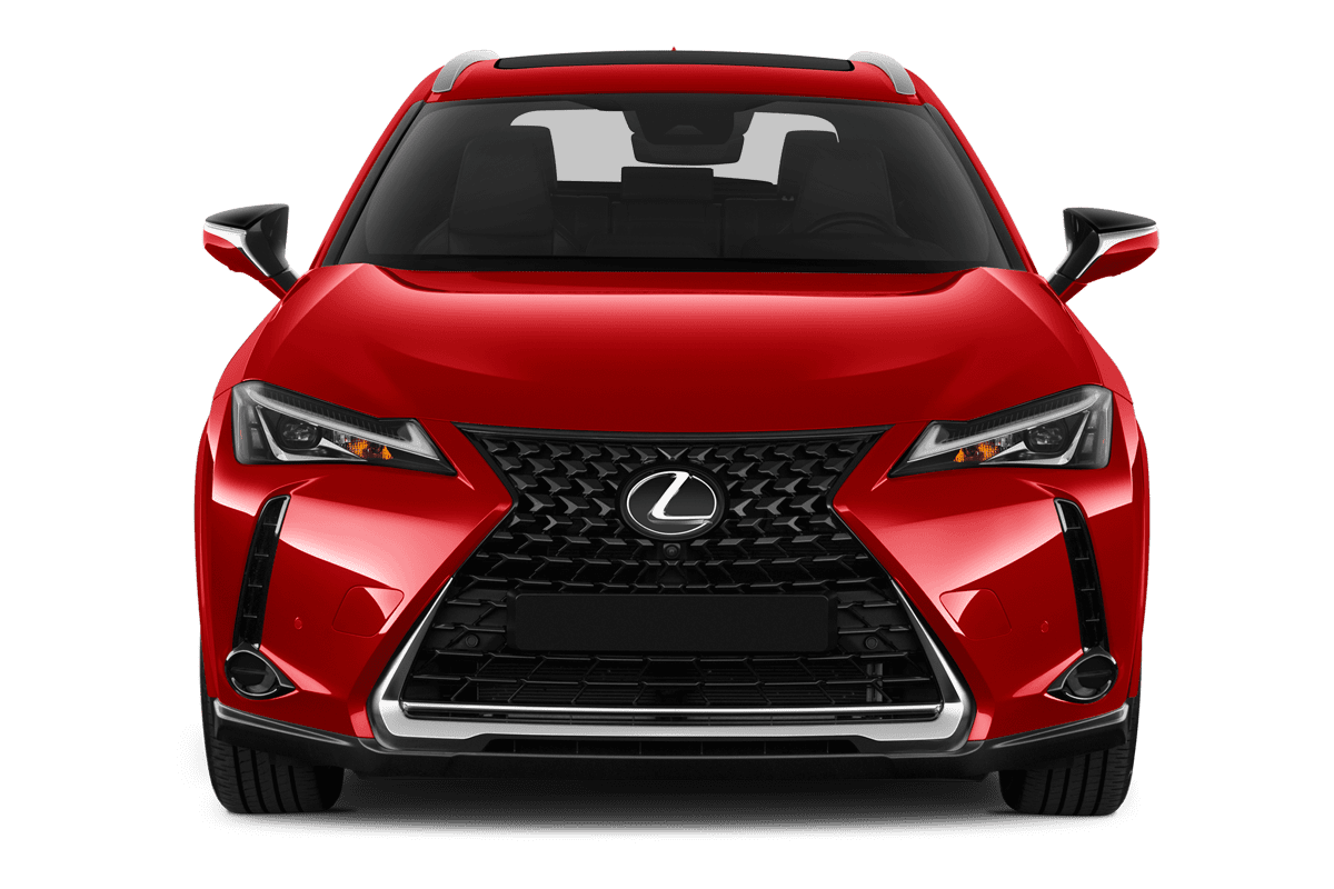 Frontansicht eines Lexus UX Hybrid , freigestellt