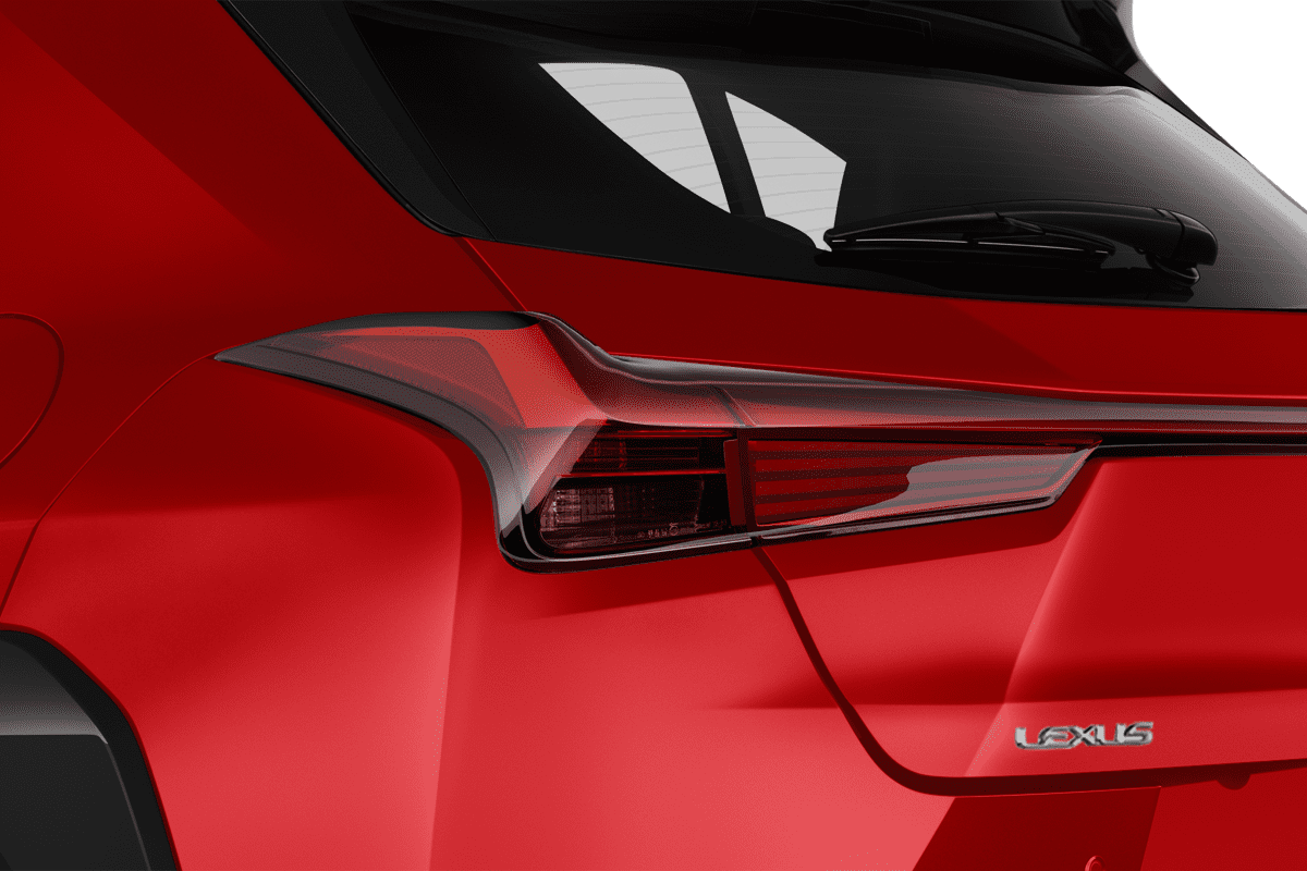 Heckleuchten eines Lexus UX Hybrid 