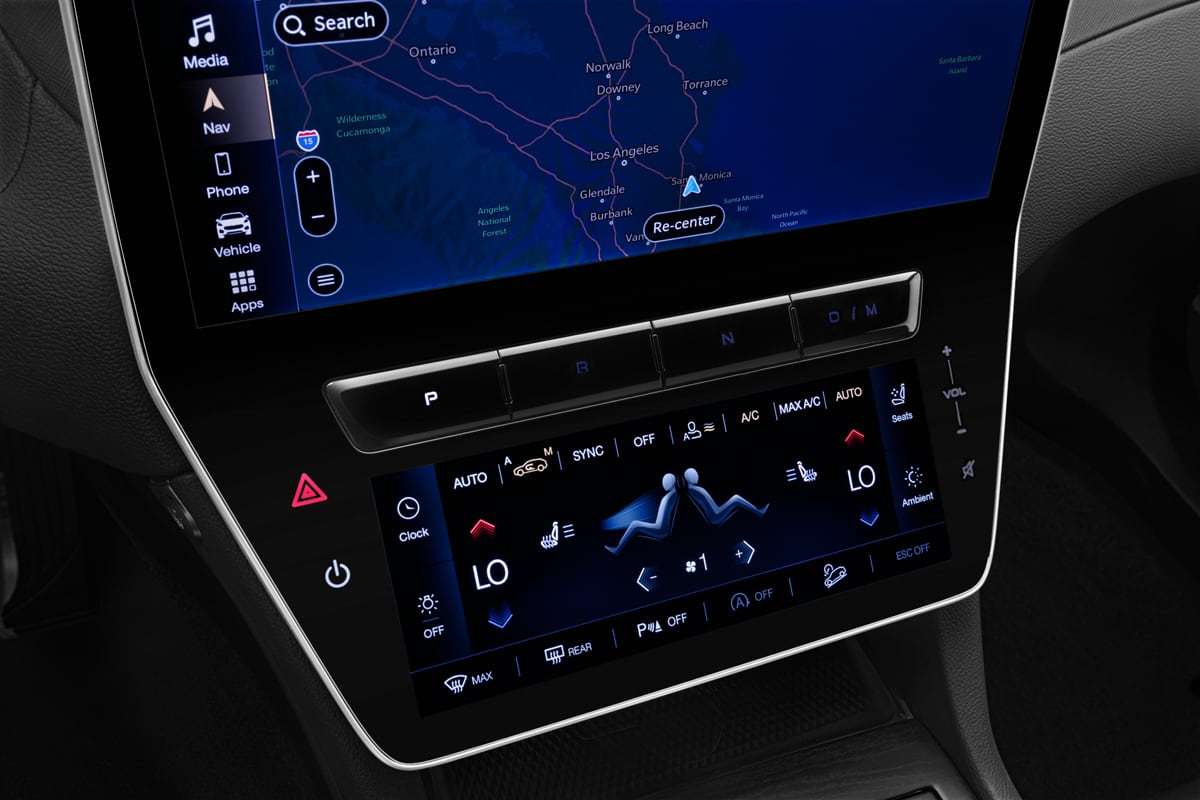 Schaltknüppel eines Maserati Grecale