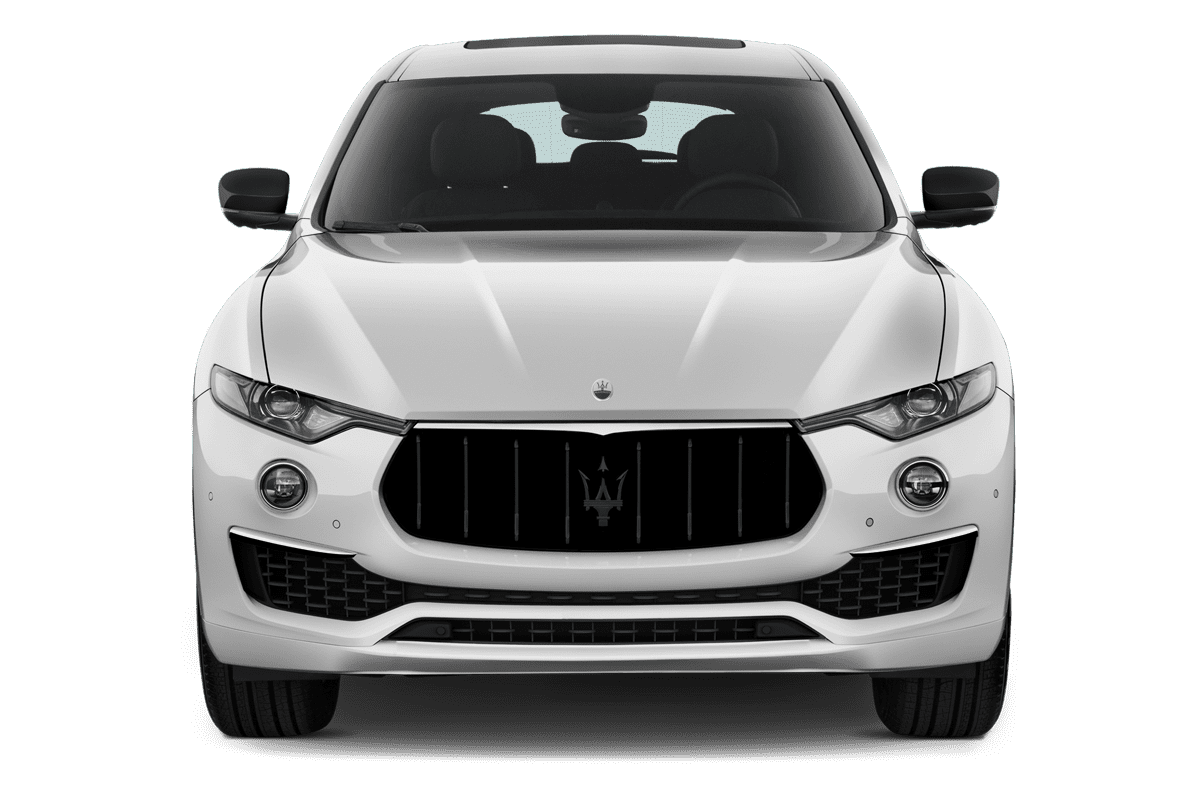 Frontansicht eines Maserati Levante, freigestellt
