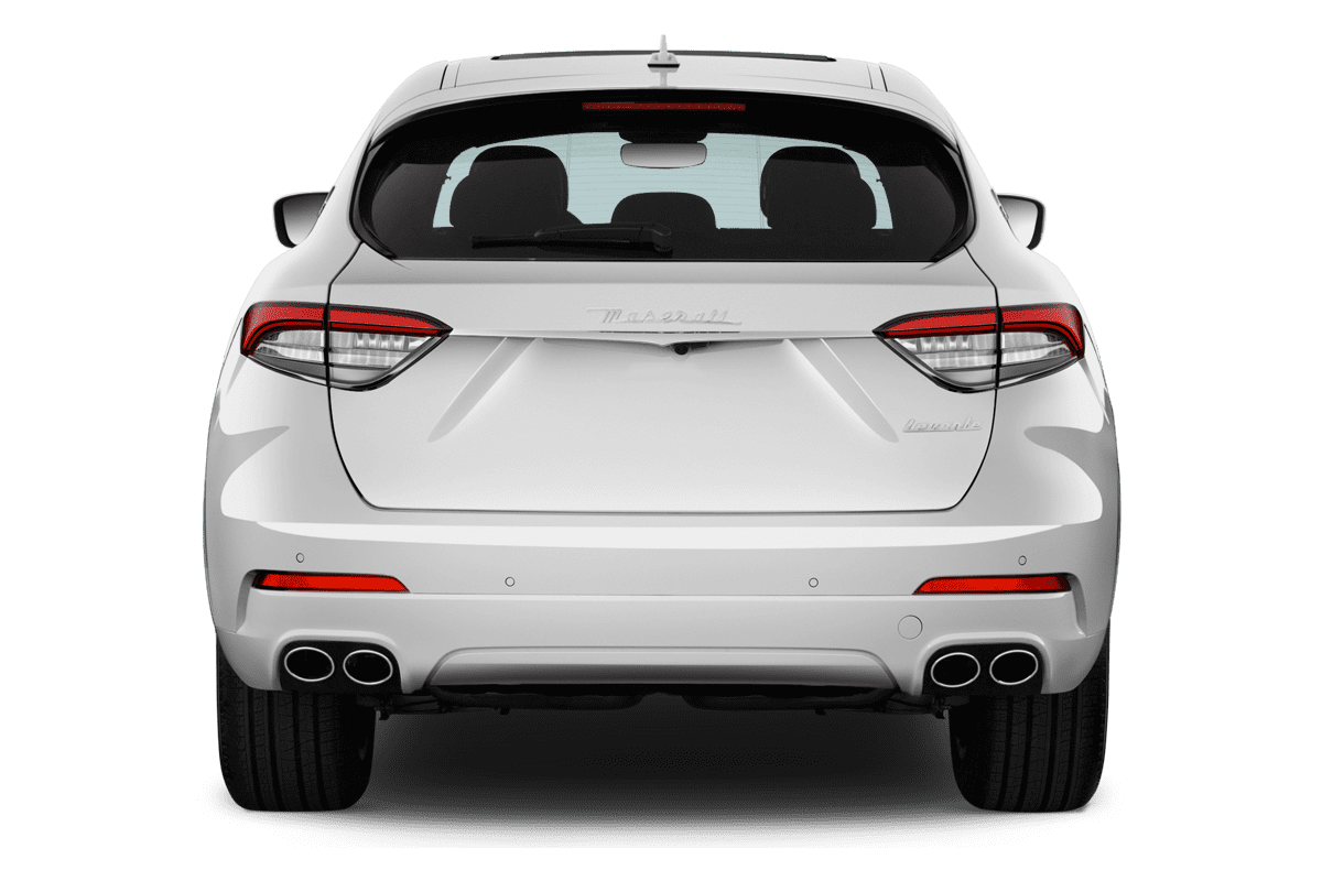 Heckansicht eines Maserati Levante